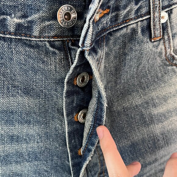 Gallery Dept Washed Blue Denim Shorts - Picture 2 of 8